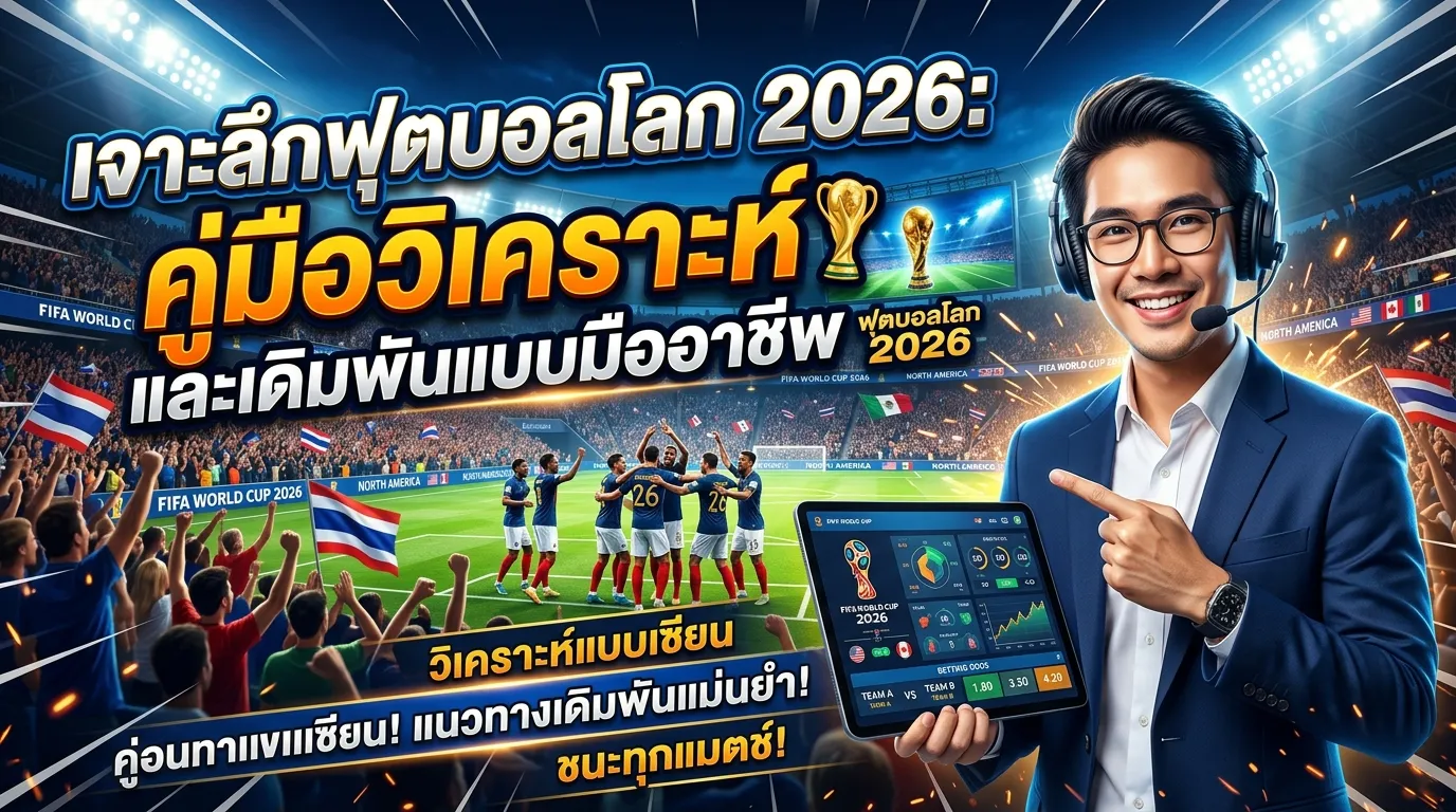 เจาะลึกฟุตบอลโลก 2026: คู่มือวิเคราะห์และเดิมพันแบบมืออาชีพ